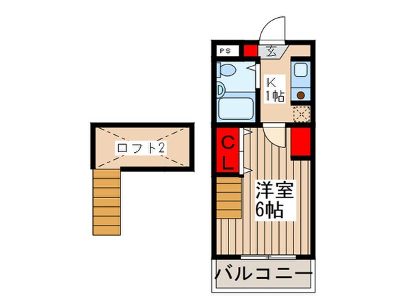 シティーパレス上尾６の物件間取画像